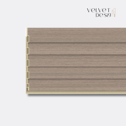 Panou decorativ din PVC (Policlorura de Vinil), Usor, Durabil, Rezistent la Umiditate, Mucegai si Uzura, Culoare Stejar Nordic, 2.85 x 0.17 m, grosime 9 mm, VelvetDesign