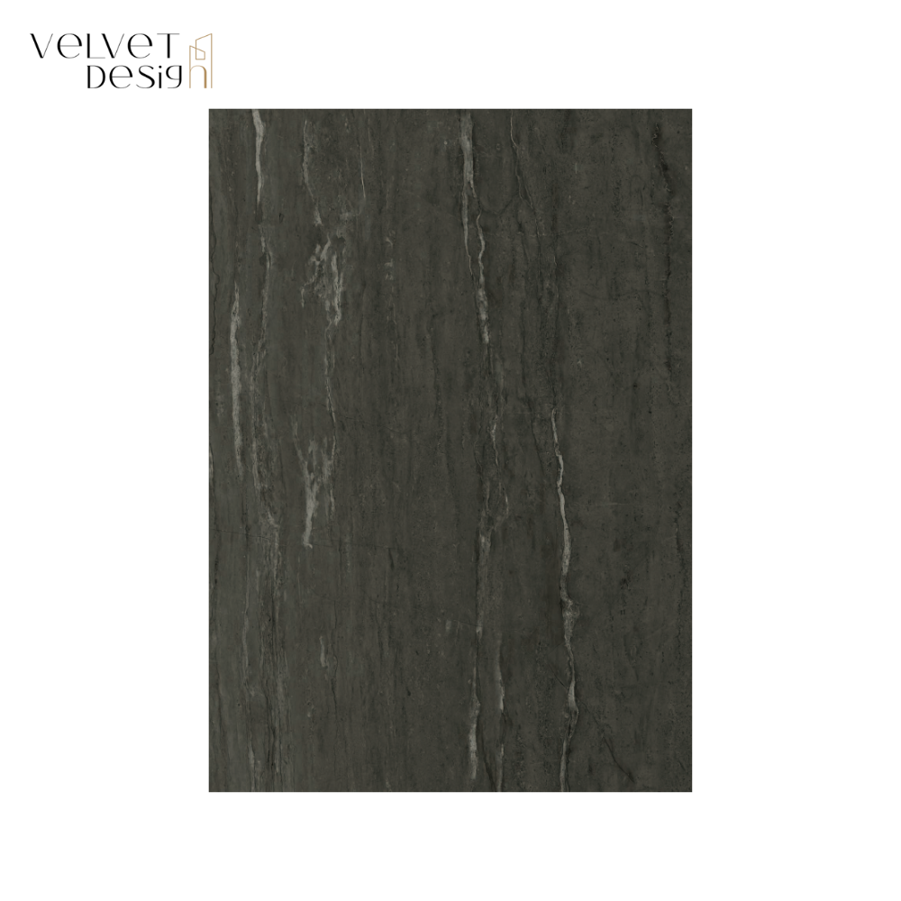 Panou SPC Premium StoneLine, Impermeabil si Ultra-Durabil, Finisaj mat, 900 x 450 x 4 mm (0.41 mp suprafata acoperita), culoare Gri Bazalt, Velvet Design