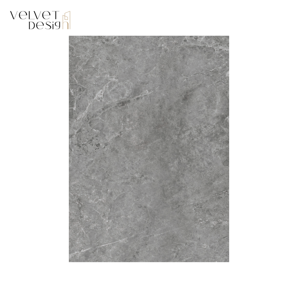 Panou SPC Premium StoneLine, Impermeabil si Ultra-Durabil, Finisaj mat, 900 x 450 x 4 mm (0.41 mp suprafata acoperita), culoare Gri Pietra, Velvet Design