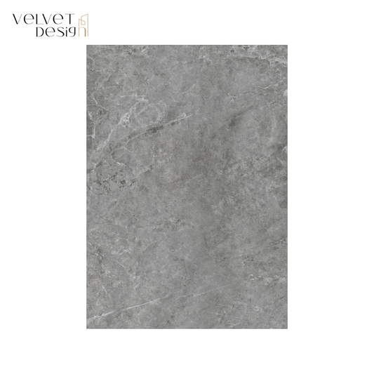 Panou SPC Premium StoneLine, Impermeabil si Ultra-Durabil, Finisaj mat, 900 x 450 x 4 mm (0.41 mp suprafata acoperita), culoare Gri Pietra, Velvet Design