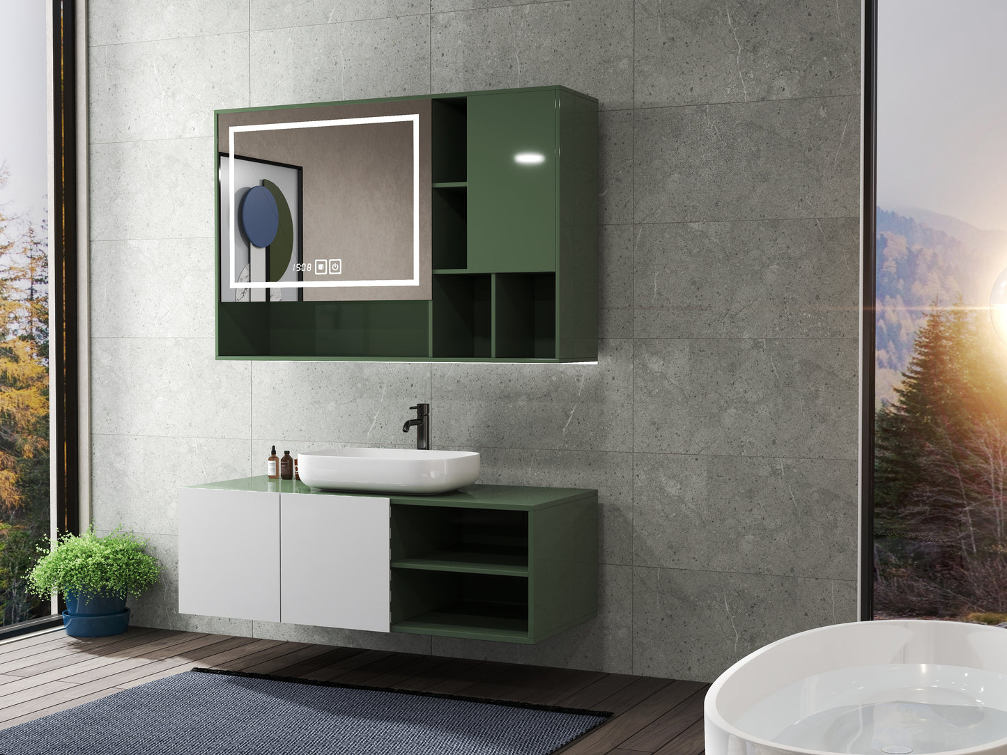 Panou SPC Premium StoneLine, Impermeabil si Ultra-Durabil, Finisaj mat, 900 x 450 x 4 mm (0.41 mp suprafata acoperita), culoare Gri Ardezie, Velvet Design