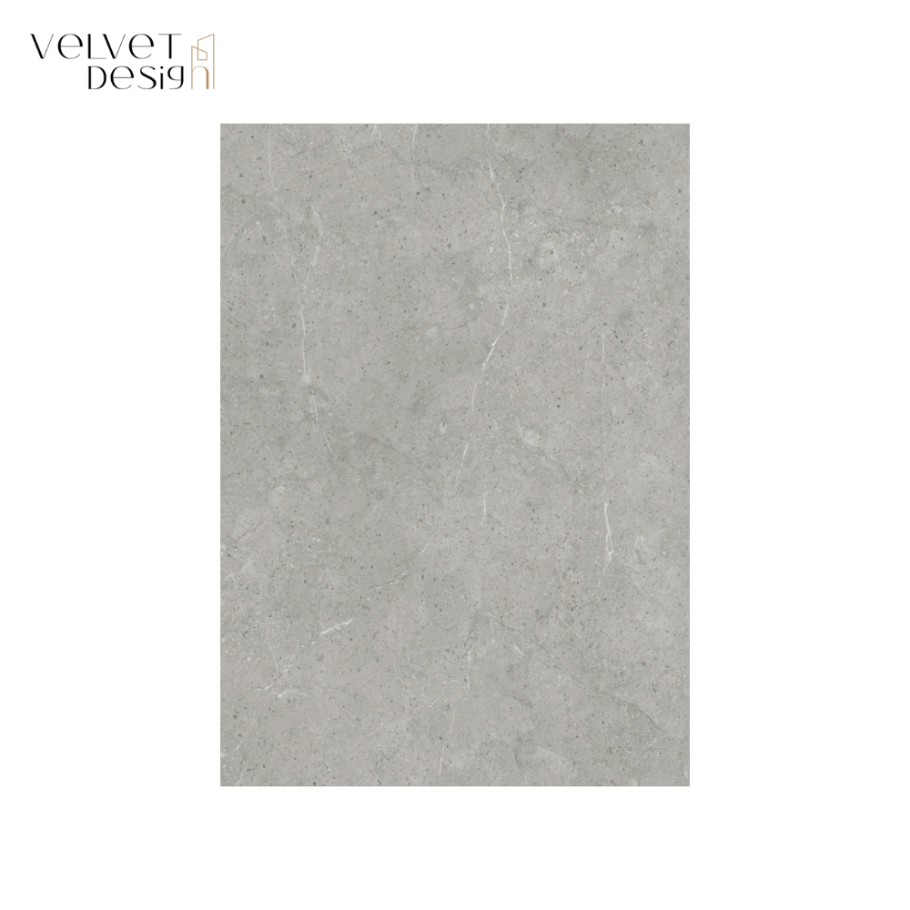 Panou SPC Premium StoneLine, Impermeabil si Ultra-Durabil, Finisaj mat, 900 x 450 x 4 mm (0.41 mp suprafata acoperita), culoare Gri Ardezie, Velvet Design