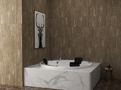 Panou SPC Premium StoneLine, Impermeabil si Ultra-Durabil, Finisaj mat, 900 x 450 x 4 mm (0.41 mp suprafata acoperita), culoare Bej Teracota, Velvet Design