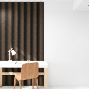 Riflaj decorativ tip panou acustic, MDF, stejar ars