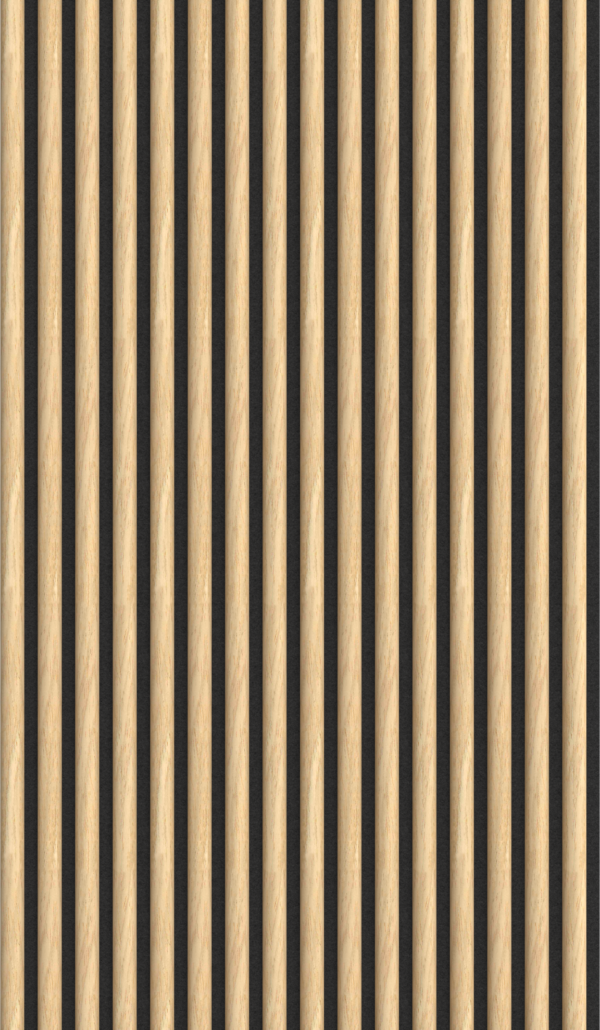 Riflaj decorativ tip panou acustic, MDF, stejar deschis - imagine 2