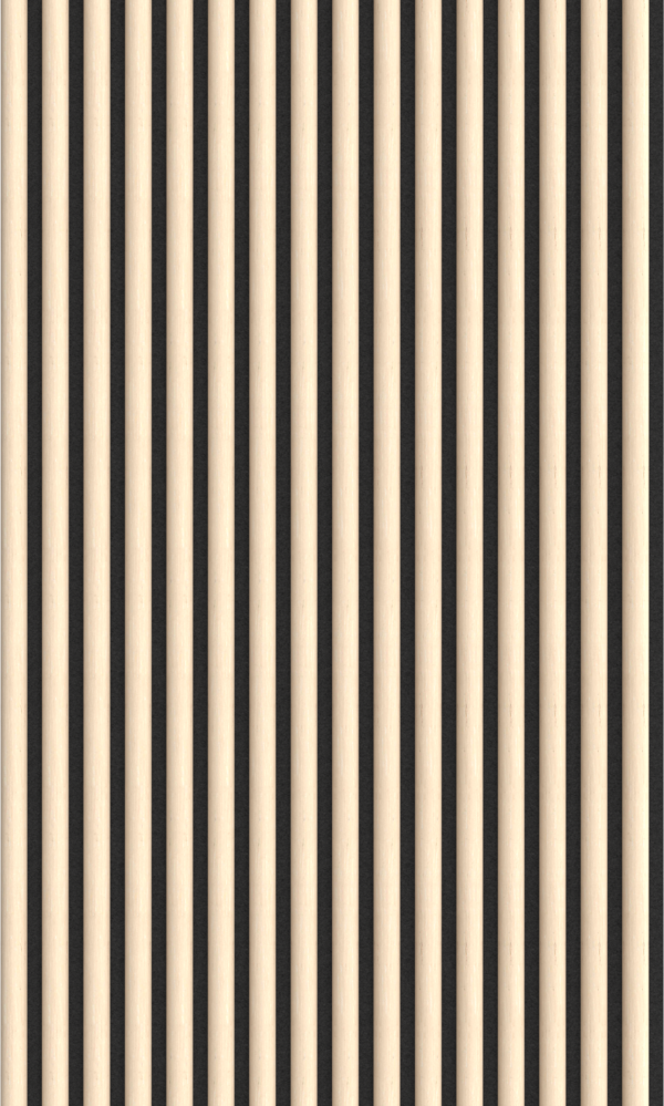 Riflaj decorativ tip panou acustic, MDF, stejar inchis - imagine 2